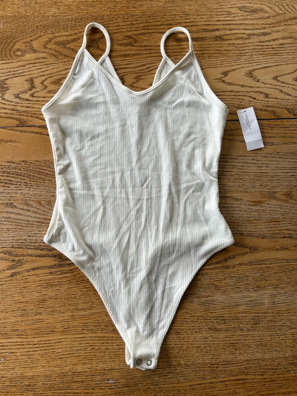 📦LAST CHANCE DONATING📦 American Eagle | White Ribbed Bodysuit